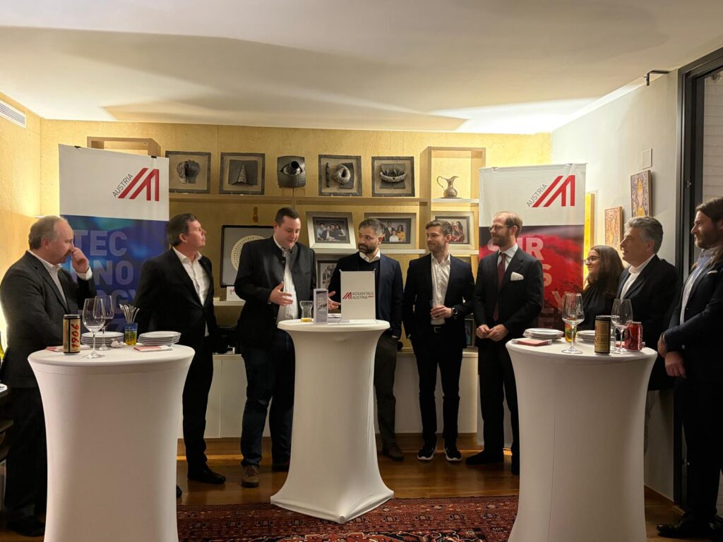 Networking-Event mit Partnern und Advantage Austria im Rahmen der REBUILD 2026 in Spanien.